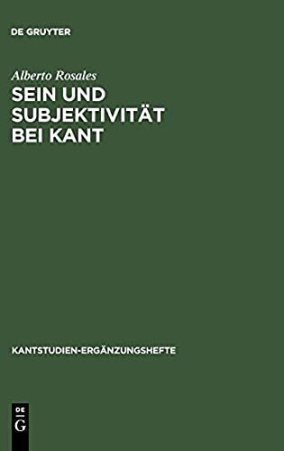 Sein Und Subjektivität Bei Kant