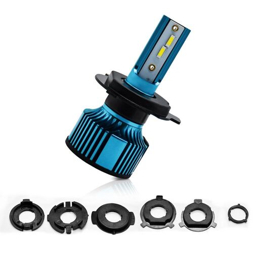 Phare Led Étanche Pour Moto H4, Ampoules Led 6000k, Éclairage Avant À Haute Luminosité, Accessoires