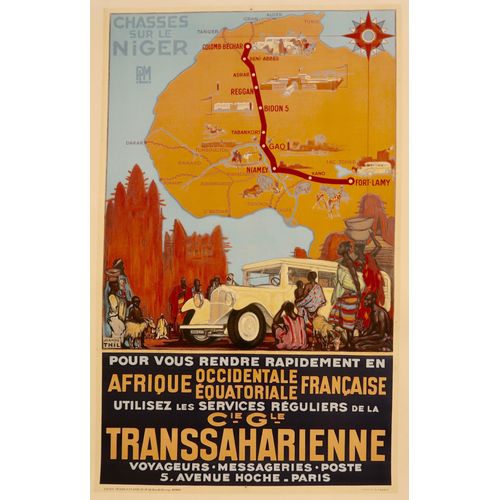 Affiche Compagnie Générale Transsaharienne