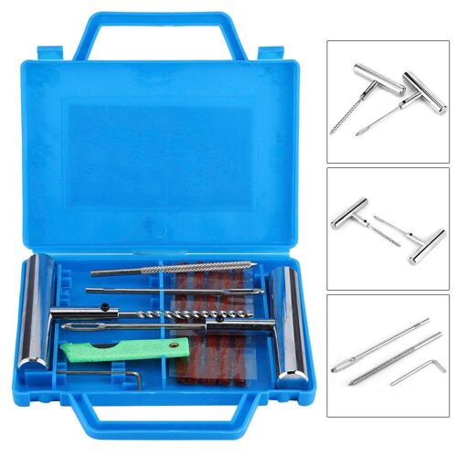 Kit De Réparation De Pneus De Moto, 11 Pièces, Voiture, Moto, Urgence, Crevaison De Pneu Sans Chambre À Air, Kit D'outils De Maintenance Professionnels