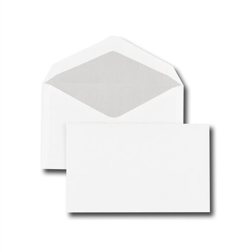 Gpv Boîte De 500 Enveloppes Blanches C6 114x162 70 G Gommées