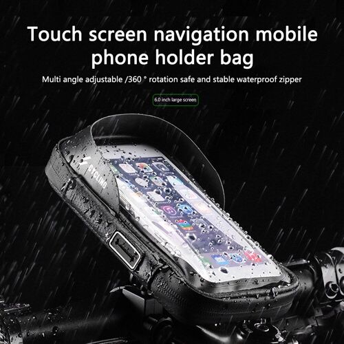 Étui Étanche À Écran Tactile Pour Téléphone Portable, Sacoches De Bicyclette, Portable, Tube De Tête De Vélo De Route, Pochette De Support Pour Téléphone Portable