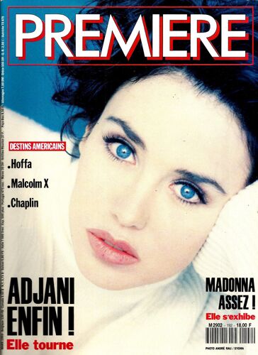 Première N°192 Isabelle Adjani_Susan Sarandon_Madonna_J.Nicholson_G.Miller_J.Depp_A.Hepburn
