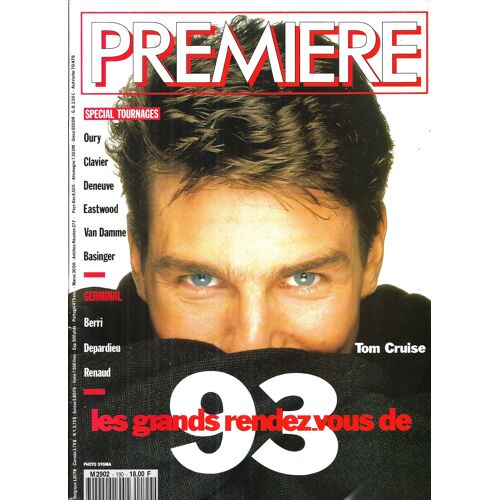 Première N°190 Tom Cruise_Catherine Deneuve_Clint Eastwood_Meryl Streep_Serrault_Kusturica_Renaud