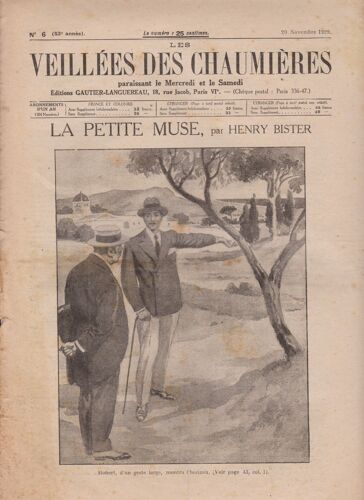 Les Veillées Des Chaumières N° 6 .La Petite Muse . Henry Bister