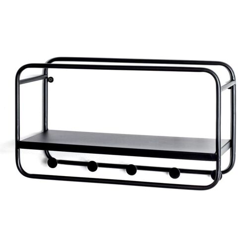 Patère Murale 4 Crochets "Victoire" 45cm Noir