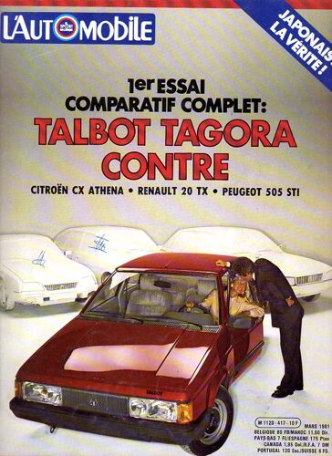L'automobile Magazine 417-3-81 Nissan-Toyota-Mercedes-Vw-Talbot-Fiat-Alfa-Matra-Ligier-Audi-Lotus-