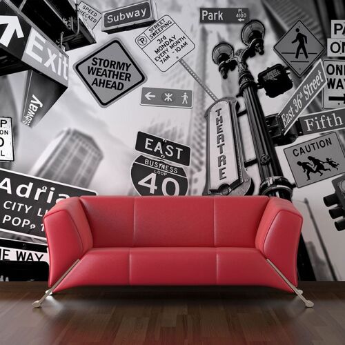 Papier Peint "Tous Les Chemins Mènent à Manhattan" 154 x 200 cm