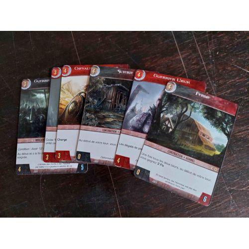 Lot De 6 Cartes Differentes Le Seigneur Des Anneaux