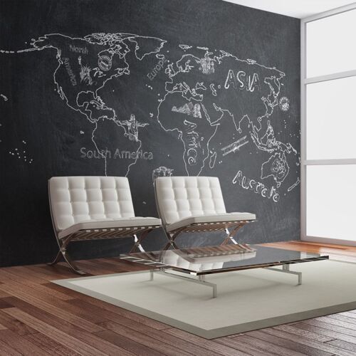 Papier Peint "Small Travel. Large Travel en Anglais" 154 x 200 cm