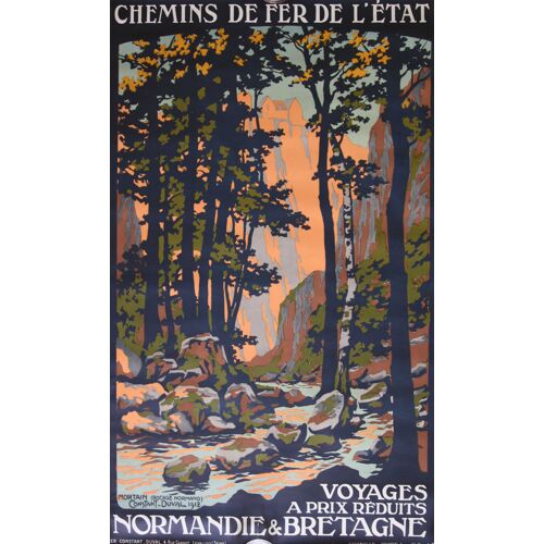 Affiche Mortain Normandie Bretagne