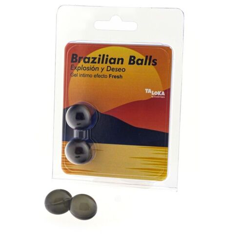2 Balles Brésiliennes Gel Excitant Effet Frais
