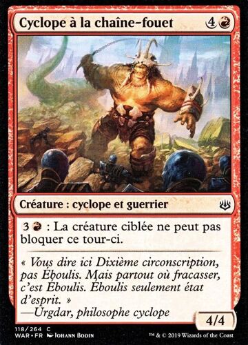Cyclope À La Chaîne- Fouet - Mtg - La Guerre Des Planeswalkers - C - 118/264