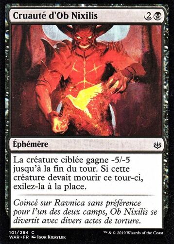 Cruauté D'ob Nixilis - Mtg - La Guerre Des Planeswalkers - C - 101/264