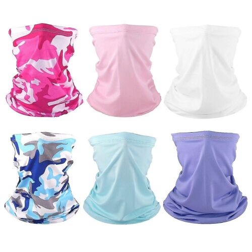 Écharpes Cagoules D'extérieur Pour Femmes, 6 Pcs Respirant Guêtre De Cou Élastique Bandana Écharpe