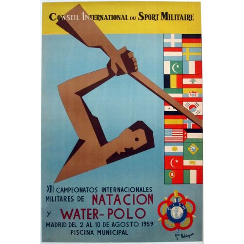 Affiche Conseil International De Sport Militaire