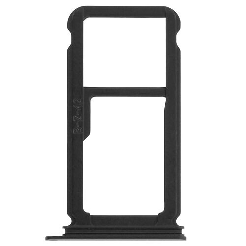 Tiroir Support Pour Carte Sim + Carte Micro-Sd Noir Huawei P10 Plus
