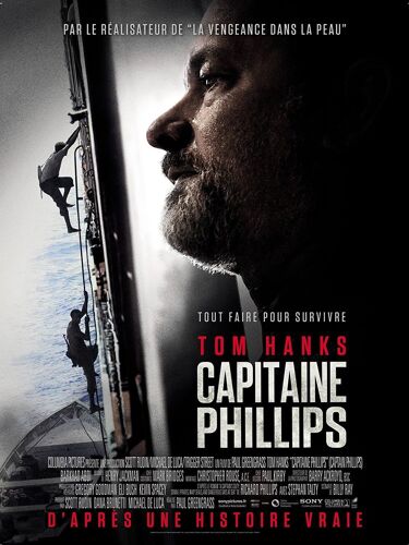 Capitaine Phillips / Affiche Cinéma Originale 120x160 Cm Pliée. Tom Hanks - Année 2013