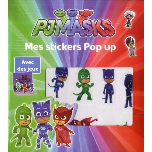 Pjmasks, Mes Stickers Pop Up - Avec Des Jeux