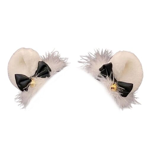 Casque De Décoration Oreilles De Vélo, Accessoires Pour Filles, Mignon Auto-Adhésif, Oreilles De Lapin En Peluche