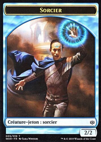 Token / Jeton - Sorcier - Mtg - La Guerre Des Planeswalkers - 5/19