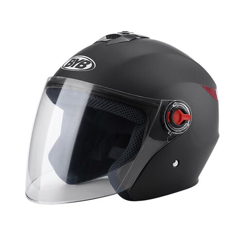 Casque De Moto Ouvert Toute L'année, Demi-Casque Confortable Avec Visière Solaire Pour Hommes Et Femmes Adultes