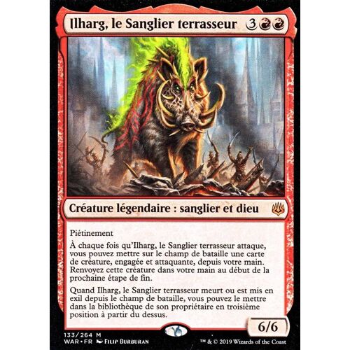 Ilharg Le Sanglier Terrasseur - Mtg - La Guerre Des Planeswalkers - M - 133/264