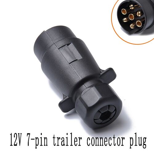 Connecteur De Remorque À 7 Broches, 12v, Adaptateur D'alimentation De Camping-Car, Accessoires De Remorque De Voyage, Camion De Nourriture