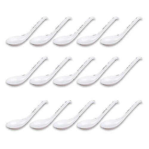Cuillères À Soupe, 15pcs Cuillères De Style Japonais Cuillères À Riz Créatives Cuillères À Soupe Asiatiques Chinoises Avec Long Ha