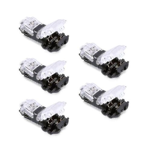5pcs Câble Câble Connexion Boucle 2 Pin T Forme Terminaux de Câblage sans soudure