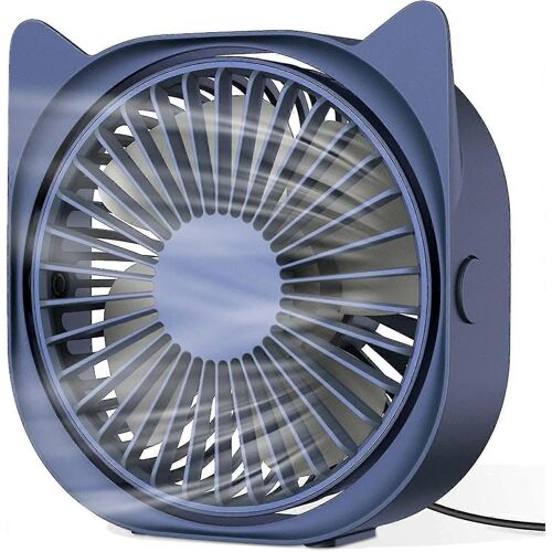 Ventilateur de bureau USBCuim mini ventilateur de bureau portable 3 vitesses 360 rotation ventilateur USB pour lmell Home Gift