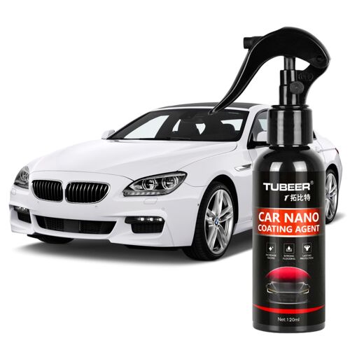 Nano Agent De Revêtement 120ml, Technologie De Nano-Revêtement, Cire De Voiture, Spray De Nano-Cristallisation, Liquide Anti-Rayures, Miroir Facile À Utiliser