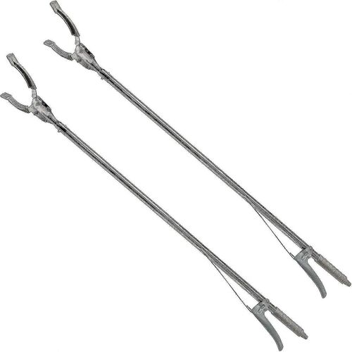 Hac24 Lot De 2 Pinces De Préhension Pinces À Ordures Aide À La Préhension En Métal Déchets Poubelles 90cm Pince Bras De Préhension Collecteur Poubelle Grappin Poubelle-M.1 