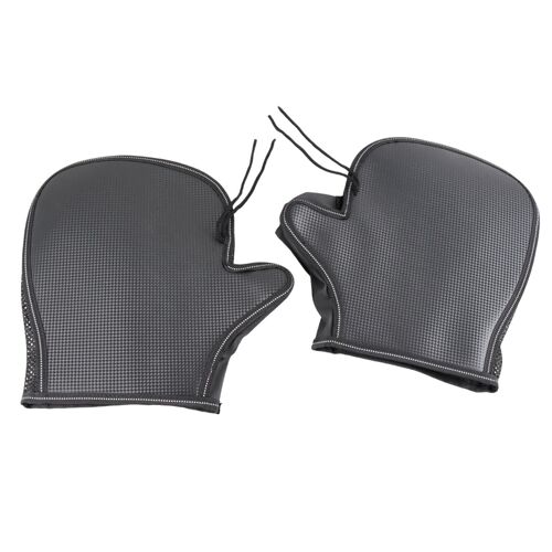 Manchons De Guidon De Moto En Cuir Pvc Étanche, Isolation Thermique, Eva Remplissage