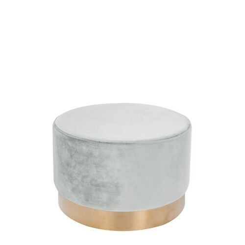 Pouf Rond Déco "Nano" 55cm Blanc