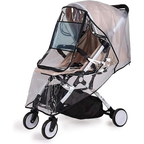 Housse De Pluie Universelle Haut De Gamme Pour La Plupart Des Poussettes Poussette Poussette Poussette Poussette Housse De Pluie Avec Fermeture Éclair Grande Fenêtre Ouverture Bébé Voyage Bouclier Con