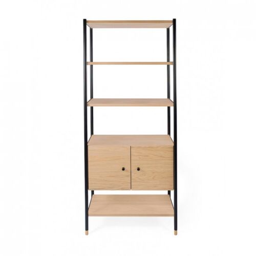 Bibliothèque Design en Bois "Jugend" 180cm Naturel