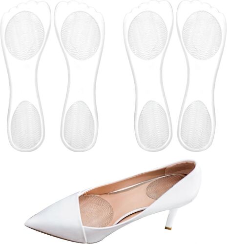 2 Paires De Semelles Intérieures À Talons Hauts, Semelles Intérieures Coussinées 3/4 Gel, Semelles Intérieures Collantes Antidérapantes Pour Femmes, Semelles Habillées Confortables Pour Sandales Chaus