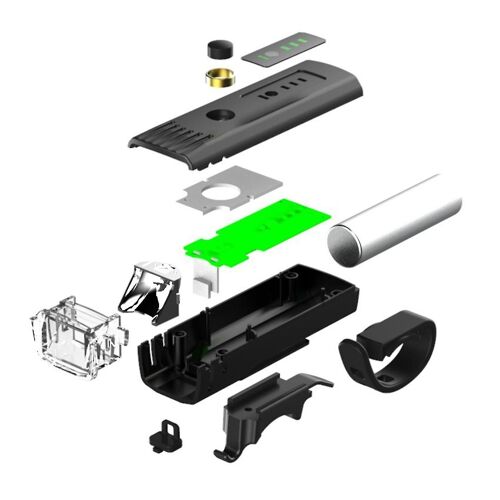Phare De Vélo Rechargeable Ride Noir Usb Chargement Extérieur De Vélo De Montagne Phares