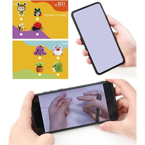 Kit De Crochet Pour Débutants, Kit De Crochet D'animaux, Comprend Divers Accessoires Avec Des Instructions Et Une Vidéo Tut