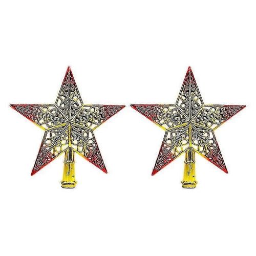Ornements d'arbre de Noël en plastique 2pcs