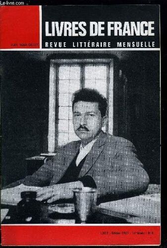 Livres De France N° 8 - Alain Robbe-Grillet Un Romancier Réalisateur De Film Par Marcel Brion. A Partir De L Homme Par Ludovic Janvier. Alain Robbe-Grillet Répond Au Questionnaire Marcel Proust. Une(...)
