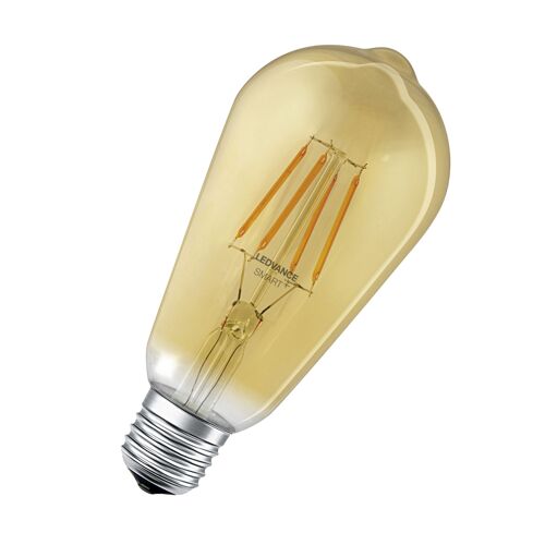 Ledvance Ampoule Led Intelligente Avec Zigbee, Culot E27, Gradable, Blanc Chaud (2400k), Forme Golden Edison, Filament Clair, Contrôlable Avec Des Systèmes Comme Alexa, Google Ou Hue, 1-Pack