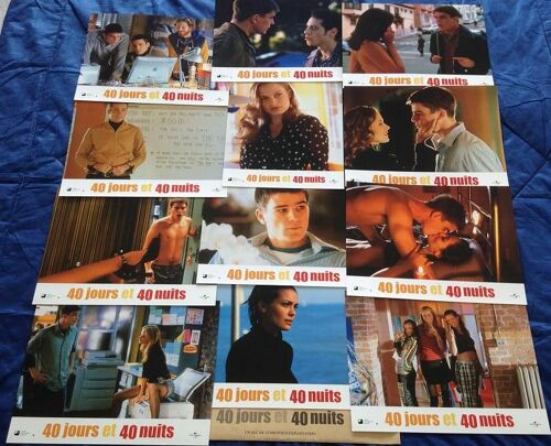 40 Jours Et 40 Nuits - Jeu De 12 Photos D'exploitation Cinématographique - Format 21x28 Cm - Un Film De Michael Lehmann Avec Josh Hartnett, Shannyn Sossamon, Paulo Costanzo, Quarante - 2002