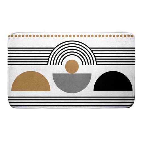 Tapis de Bain Imprimé "Memphis" 45x75cm Blanc