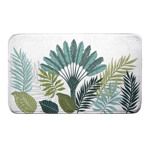 Tapis de Bain "Panazio" 45x75cm Vert & Blanc