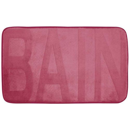 Tapis de Bain Microfibre "Relief" 45x75cm Framboise