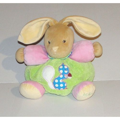Doudou Lapin Kaloo Patapouf Vert Rose Animal