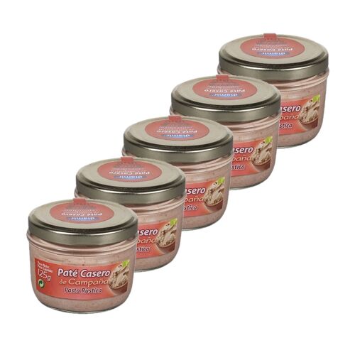 Lot 5x Pâté De Campagne - Pot 125g
