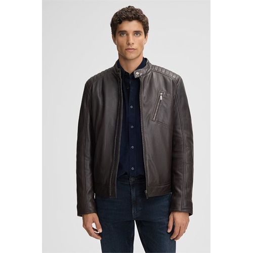 Blouson En Cuir Piers, Marron